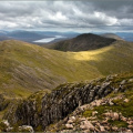 Sron Gharbh and the East ridge leading to the Aonach Eagach