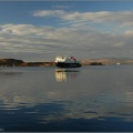 Caledonian MacBrayne ferry, the Clansman coming into port in Oban