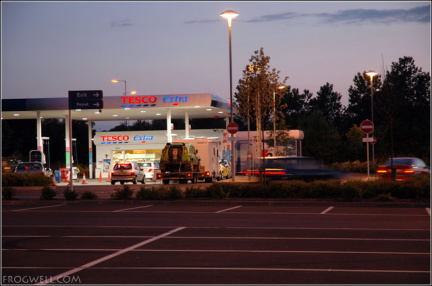 Tesco petrol station in Perth