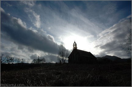 Trossachs Church on the banks on Loch Achray