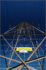 An electricity pylon