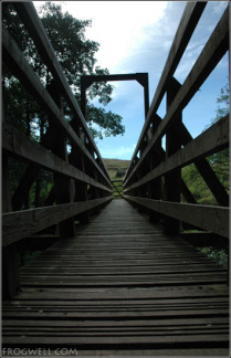 Shaky Bridge on the Glen Lednock circular walk