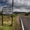 Astute signage on the road between Pitlochry and  Kirkmichael.