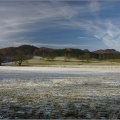 Snow covered fields, Cuilt Farm, Comrie