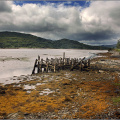 Abandoned jetty on Loch Moidart.