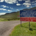 Warning for the road to Applecross.
