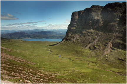 View from halfway up Applecross Pass.
