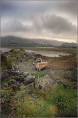 Dilapidated boat on the shore of Loch Ailort