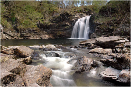 The Falls of Falloch on the River Falloch which runs into Loch Lomond