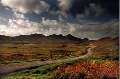 The road to the Point of Ardnamurchan.