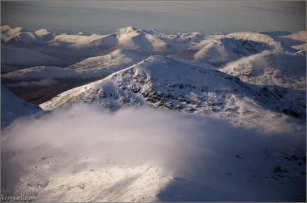 The Trossachs from the air