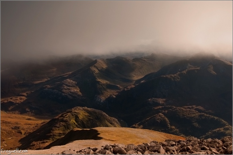 The Ring of Steall from Ben Nevis