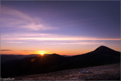 Sunrise from the summit of Meall a' Chrasgaidh