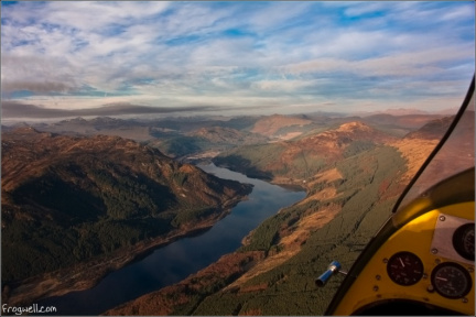 Loch Lubnaig from the air.