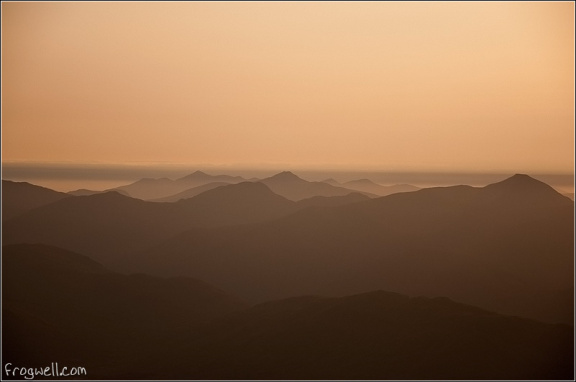 Aerial photo of haze over Breadalbane mountains (1)