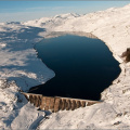 Loch Lednock dam from the air (2)