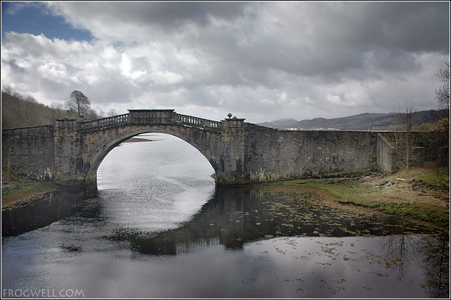 Disused bridge at the head of Loch Shira.