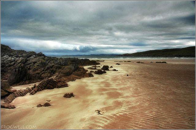 Beach at Brae of Achnahaird looking out to Enard Bay.