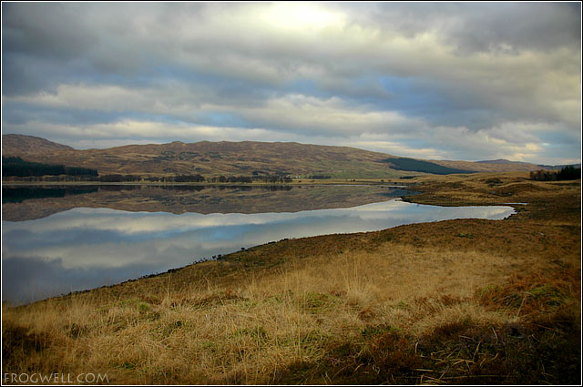 Looking North across Loch Tulla