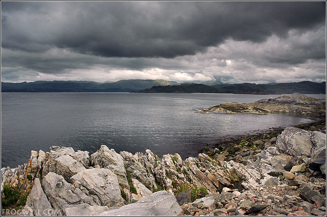 Looking over the Sound of Arisaig to Ardnish.