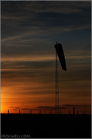 Windsock at Strathaven airfield.