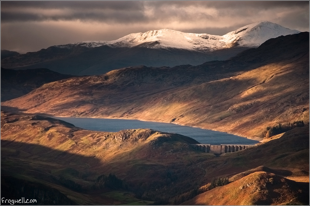 Loch Lednock Reservoir from the air (1)